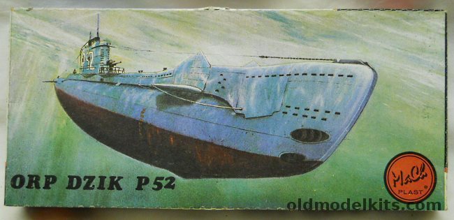 Mach 1/400 Dzik P52 Polish Navy (U-Class) Submarine, 02 plastic model kit